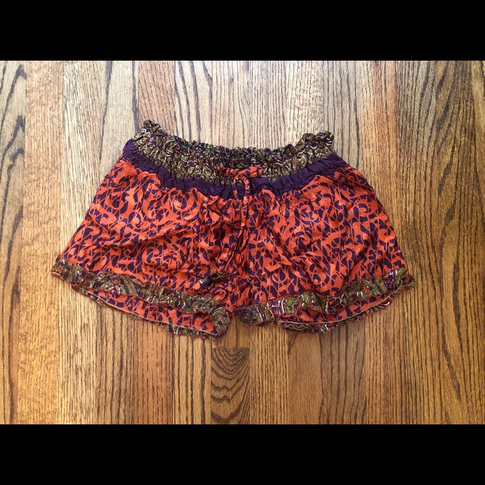 Orange,Purple Shorts